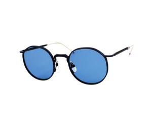 Buy Thom Browne TBS125 Sunglasses In Titanium Frame With Blue Lens Satin Navy at Sasom – Authentic and Ready to Ship