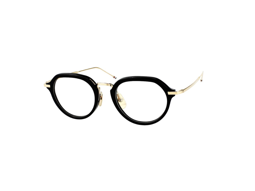 Thom Browne Thom Browne TBX421 Eyeglasses In Titanium Plastic With Demo Lens Gold