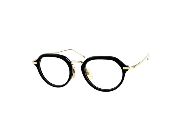 Thom Browne Thom Browne TBX421 Eyeglasses In Titanium Plastic With Demo Lens Gold - view 1