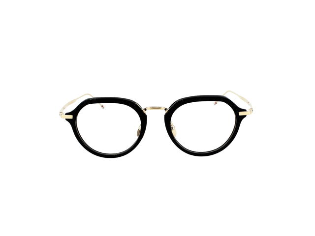Thom Browne Thom Browne TBX421 Eyeglasses In Titanium Plastic With Demo Lens Gold - view 2