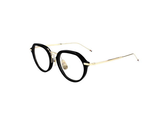Thom Browne Thom Browne TBX421 Eyeglasses In Titanium Plastic With Demo Lens Gold - view 3