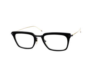 Buy Thom Browne TBX916 Eyeglasses In Titanium With Demo Lens Black Gold at Sasom – Authentic and Ready to Ship