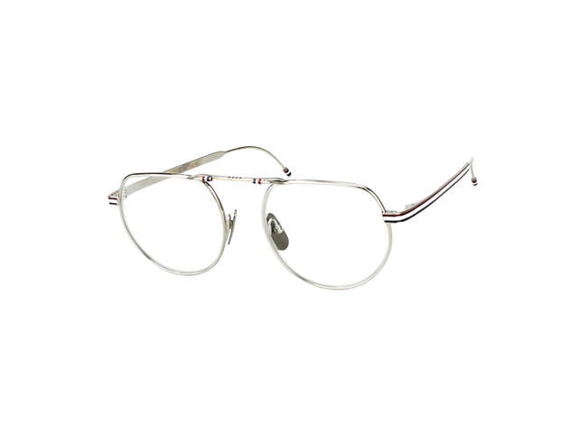 Thom Browne Thom Browne TBX918 Eyeglasses In Titanium Frame With Demo Lens Silver - view 1