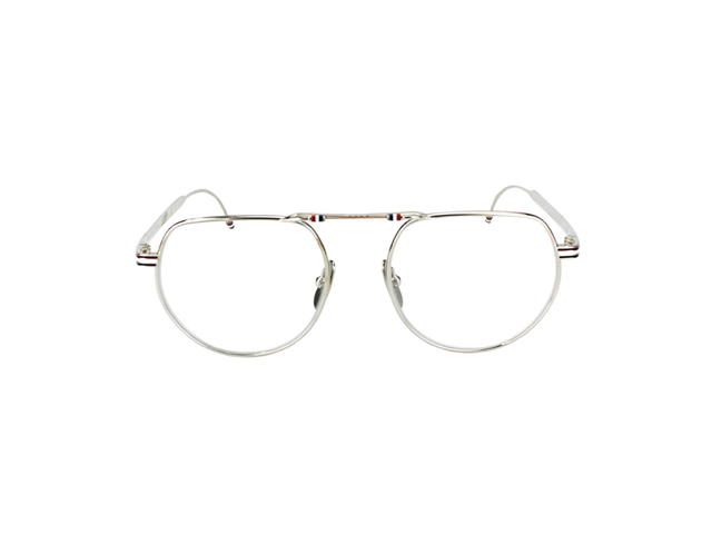 Thom Browne Thom Browne TBX918 Eyeglasses In Titanium Frame With Demo Lens Silver - view 2