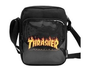 Buy THRASHER FLAME CLEAR SHOULDER BAG Black at Sasom – Authentic and Ready to Ship