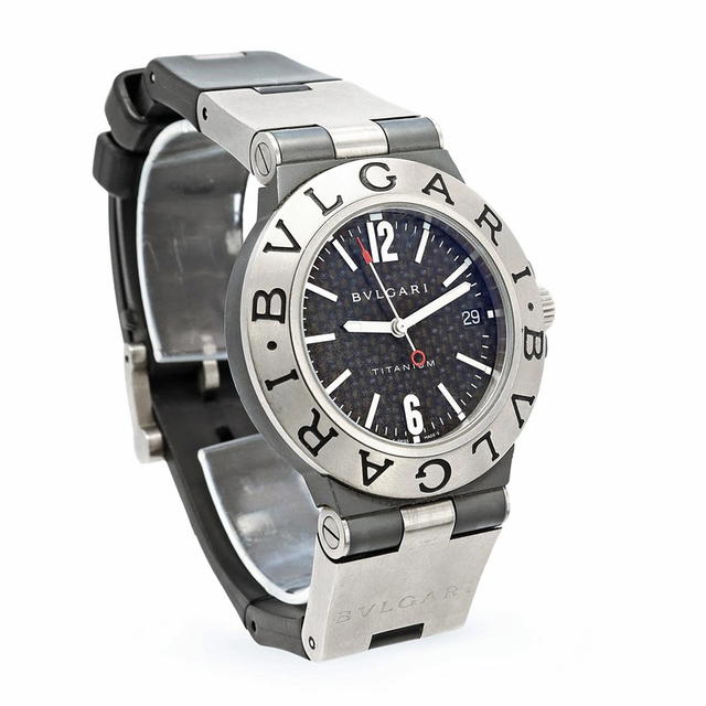 Bvlgari Bulgari Diagono TI38TA Titanium Carbon Fiber Automatic 38mm Unisex Watch - view 3
