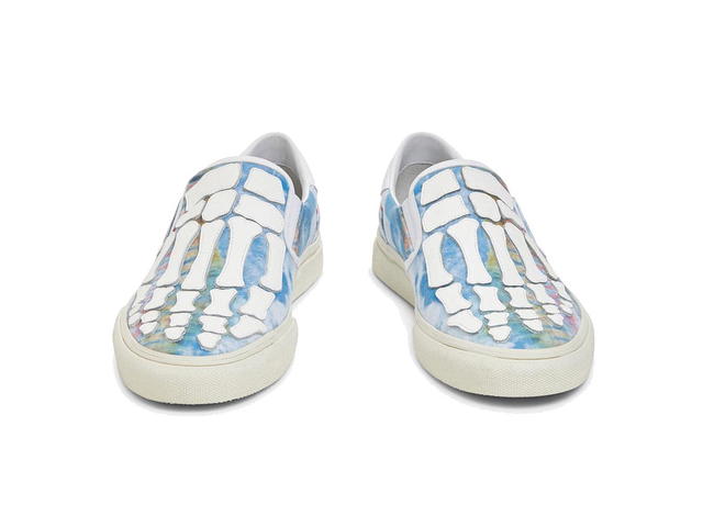 AMIRI AMIRI Tie Dye Skel Toe Slip On Green Tie Dye / White - view 3