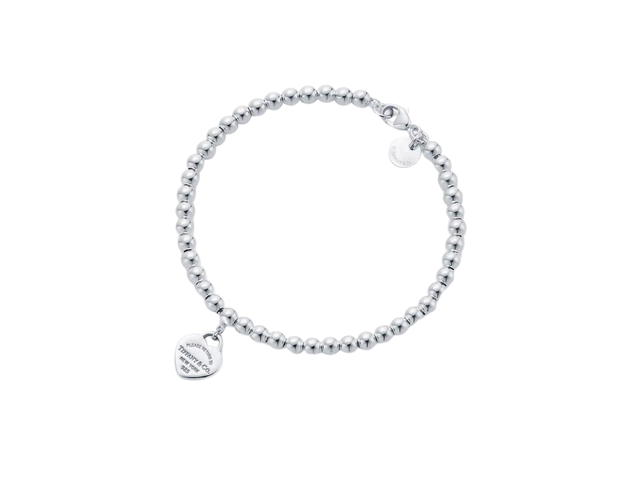 Tiffany & Co. Tiffany & Co. Bracelet Return To Tiffany Blue Heart Tag Bead Bracelet In Sterling Silver - view 2