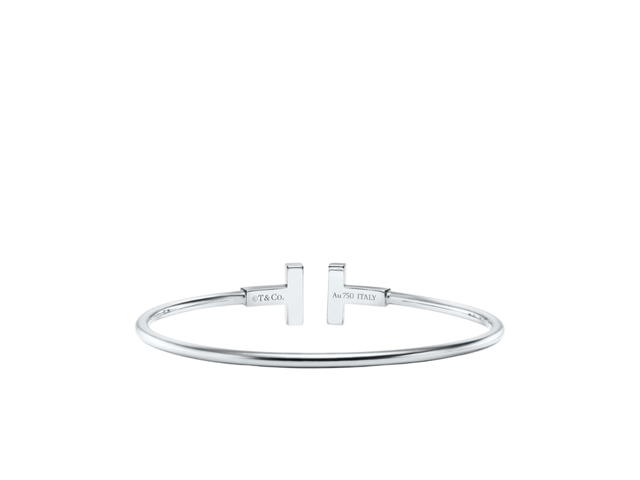 Tiffany & Co. Tiffany & Co. Diamond and Turquoise Wire Bracelet In 18k White Gold - view 2