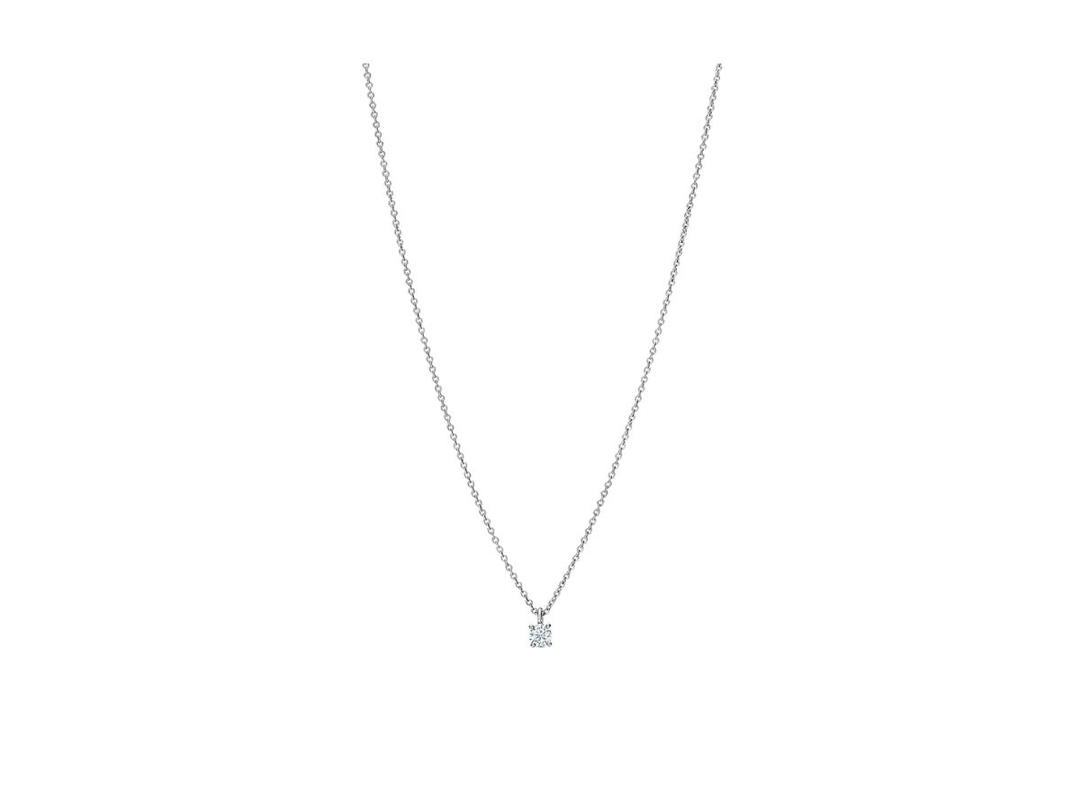 Tiffany & Co. Tiffany & Co. Tiffany Solitaire Diamond Pendant In Platinum With A Round Brilliant Diamond