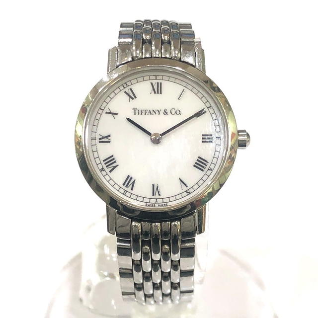 Tiffany & Co. TIFFANY&Co. Ｍ1510 Classic Quartz Round 2 Hands Analog Wristwatch SS Silver - view 2
