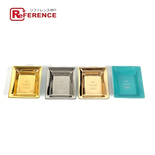 Buy TIFFANY&Co. Ashtray Small plate Vid Pochette Set of 4 decor Unused at Sasom – Authentic and Ready to Ship