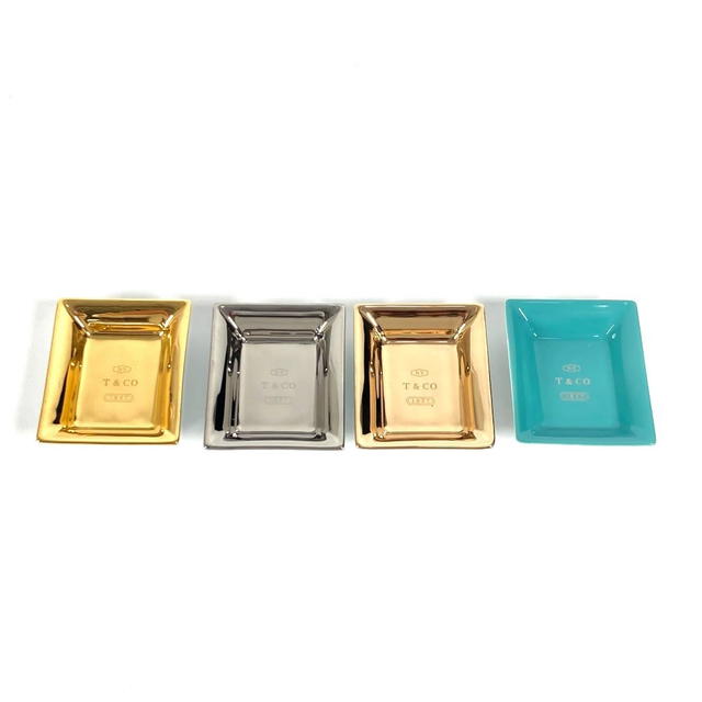 Tiffany & Co. TIFFANY&Co. Ashtray Small plate Vid Pochette Set of 4 decor Unused - view 2