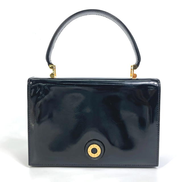 Tiffany & Co. TIFFANY&Co. Circle logo vintage Hand Bag Patent Leather Black - view 1