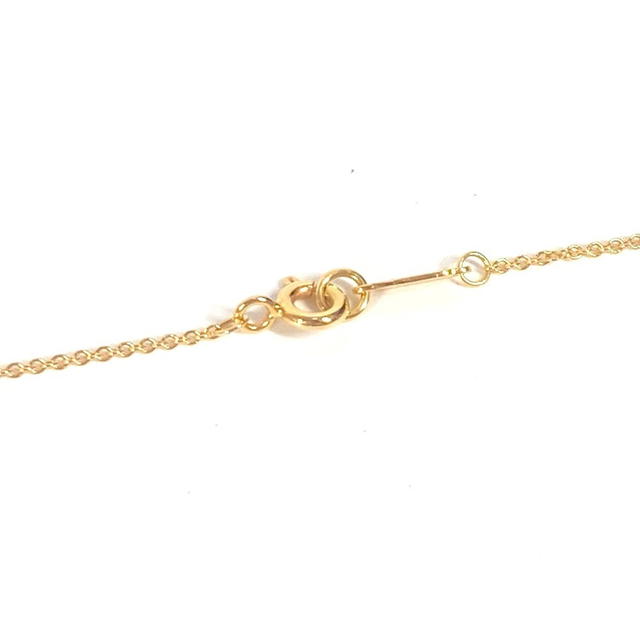 Tiffany & Co. TIFFANY&Co. K18 Fleur de Lys Key Bar Pendant Diamond Accessories Chain Necklace - view 5