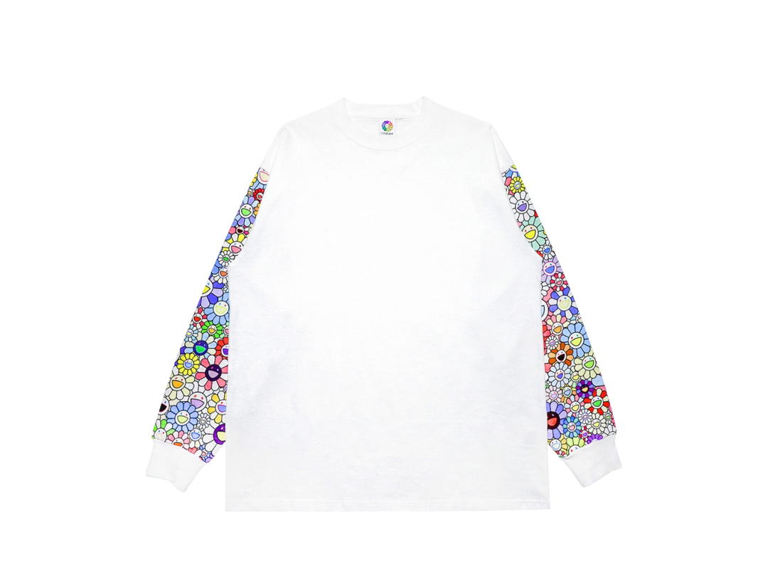Takashi Murakami Takashi Murakami Flowers on Sleeve T-Shirts White