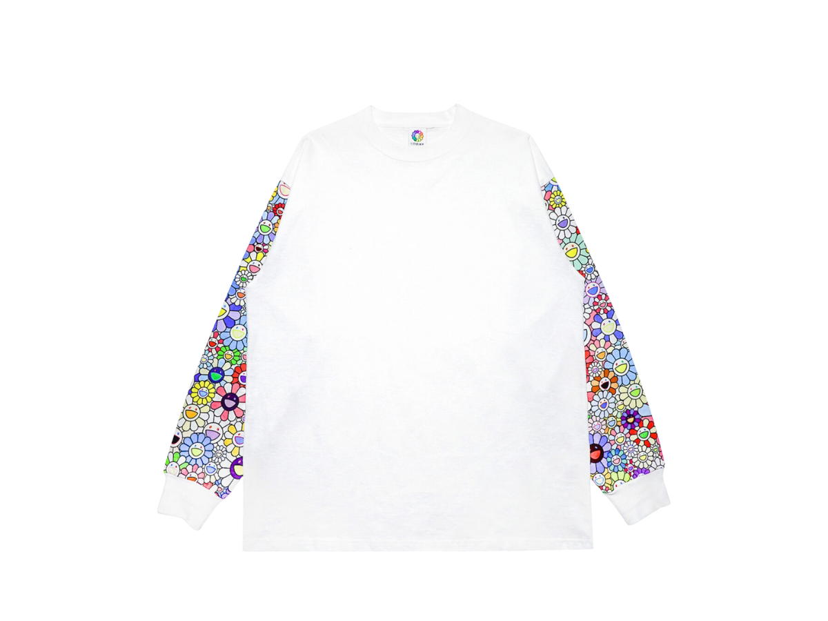 Takashi Murakami Takashi Murakami Flowers on Sleeve T-Shirts White