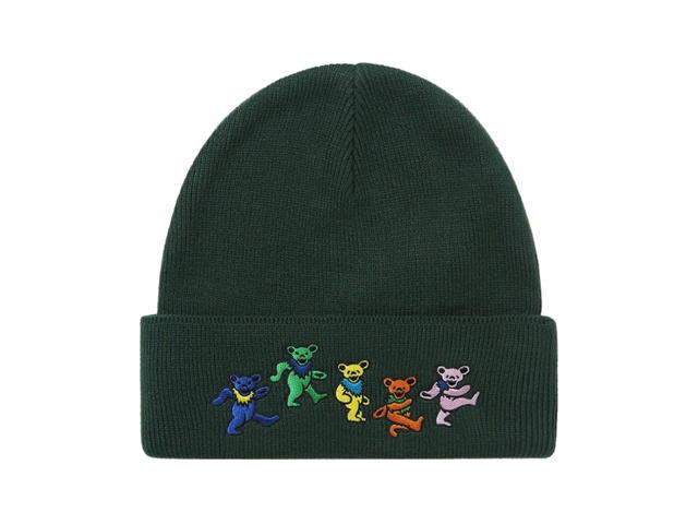 thisisneverthat thisisneverthat GD Dancing Bears Beanie Dark Green - view 1