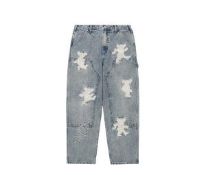 Buy Thisisneverthat GD Lightning Double Knee Pant Washed Blue at Sasom – Authentic and Ready to Ship