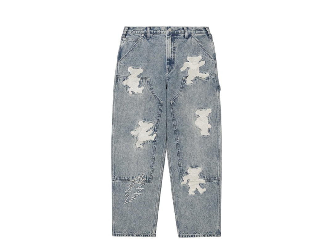 Thisisneverthat Thisisneverthat GD Lightning Double Knee Pant Washed Blue