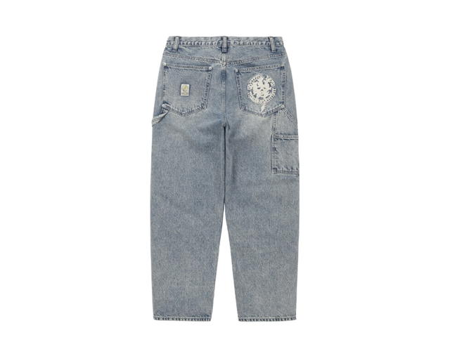 Thisisneverthat Thisisneverthat GD Lightning Double Knee Pant Washed Blue - view 5