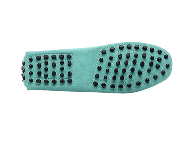 Tod's Tod’s Classic Suede Bow Tie Penny Loafers Light Green Bowtie - view 3