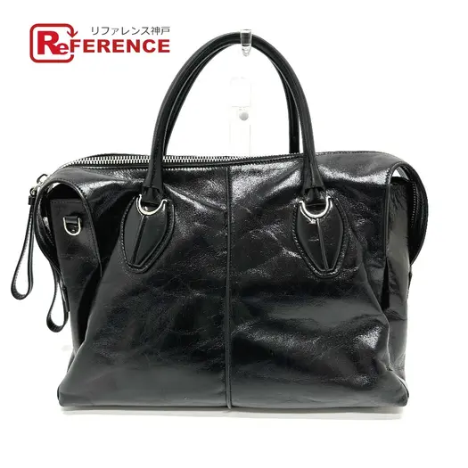 Buy TOD’S D Style Bag Hand Bag Leather Black at Sasom – Authentic and Ready to Ship
