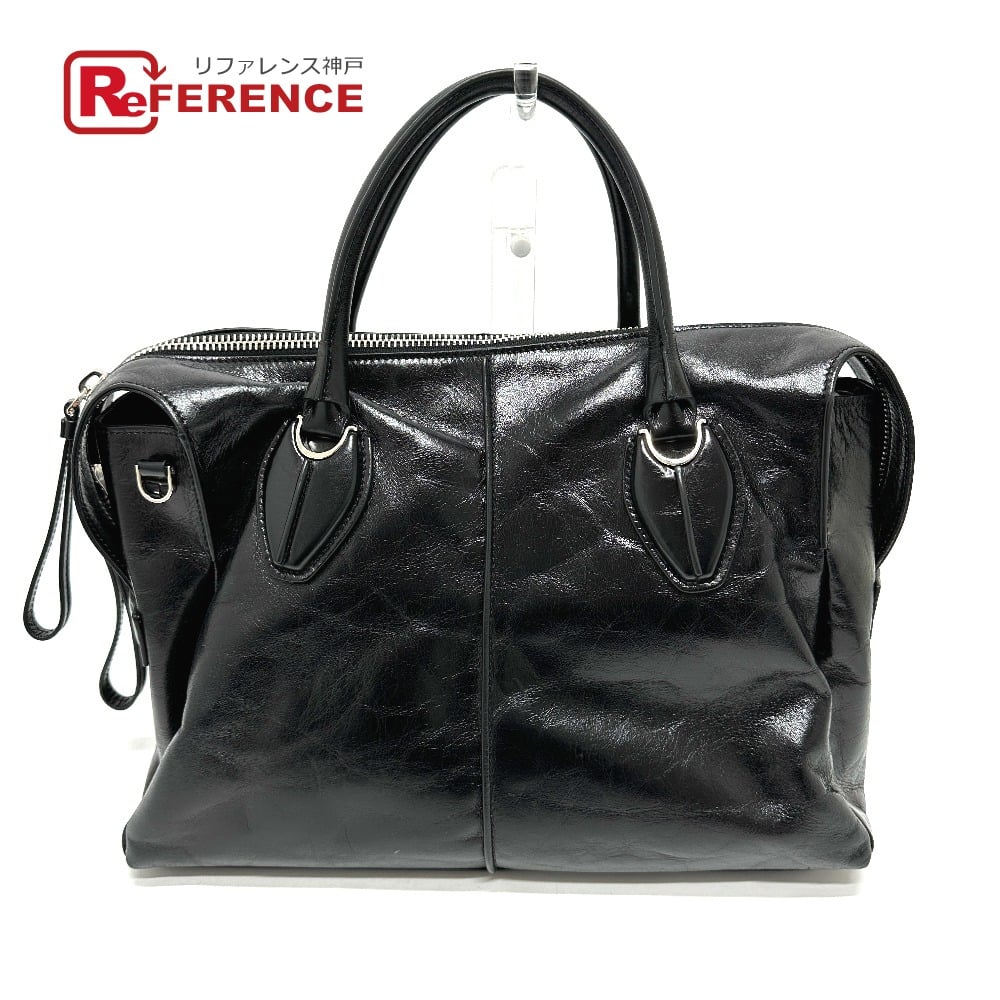 Tod's TOD’S D Style Bag Hand Bag Leather Black