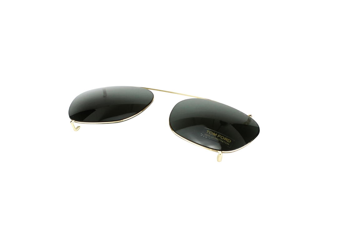 Tom Ford Tom Ford Clip On In Gold Metal With Grey Lens