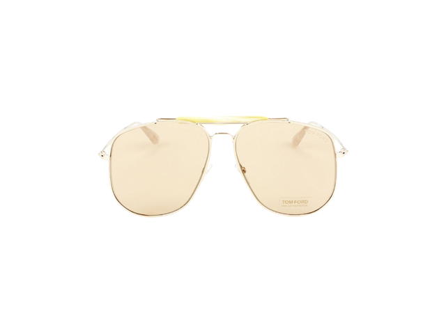 Tom Ford Tom Ford Connor Sunglasses In Plastic Metal With Light Gold Lens Gold - view 2