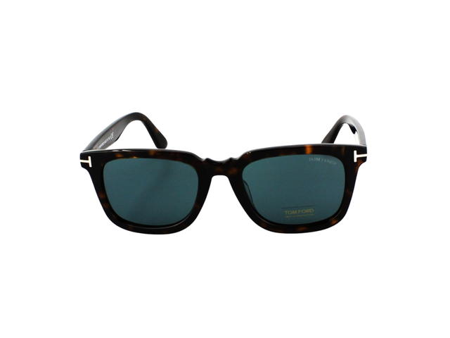 Tom Ford Tom Ford Dario Sunglasses In Plastic With Blue Lens Dark Havana - view 2