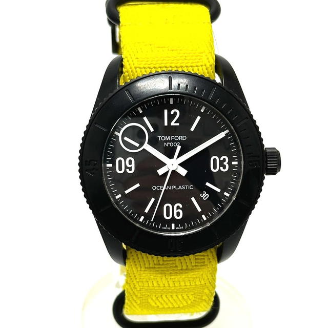 Tom Ford TOM FORD No.002 Ocean Plastic Sports Timepiece Automatic Wristwatch SS Black - view 3
