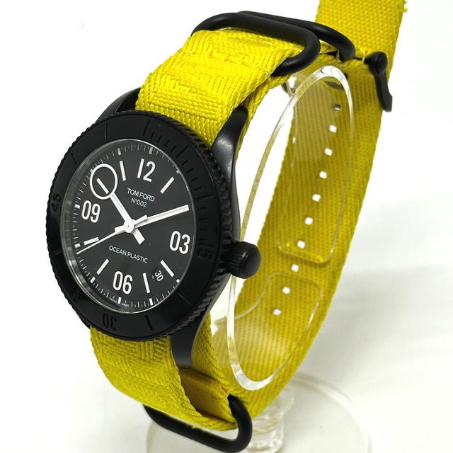 Tom Ford TOM FORD No.002 Ocean Plastic Sports Timepiece Automatic Wristwatch SS Black - view 4