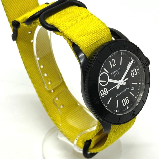 Tom Ford TOM FORD No.002 Ocean Plastic Sports Timepiece Automatic Wristwatch SS Black - view 5