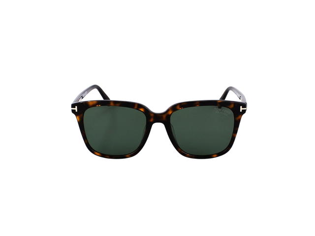 Tom Ford Tom Ford Polarized Sunglasses In Plastic With Green Lens Dark Havana - view 2