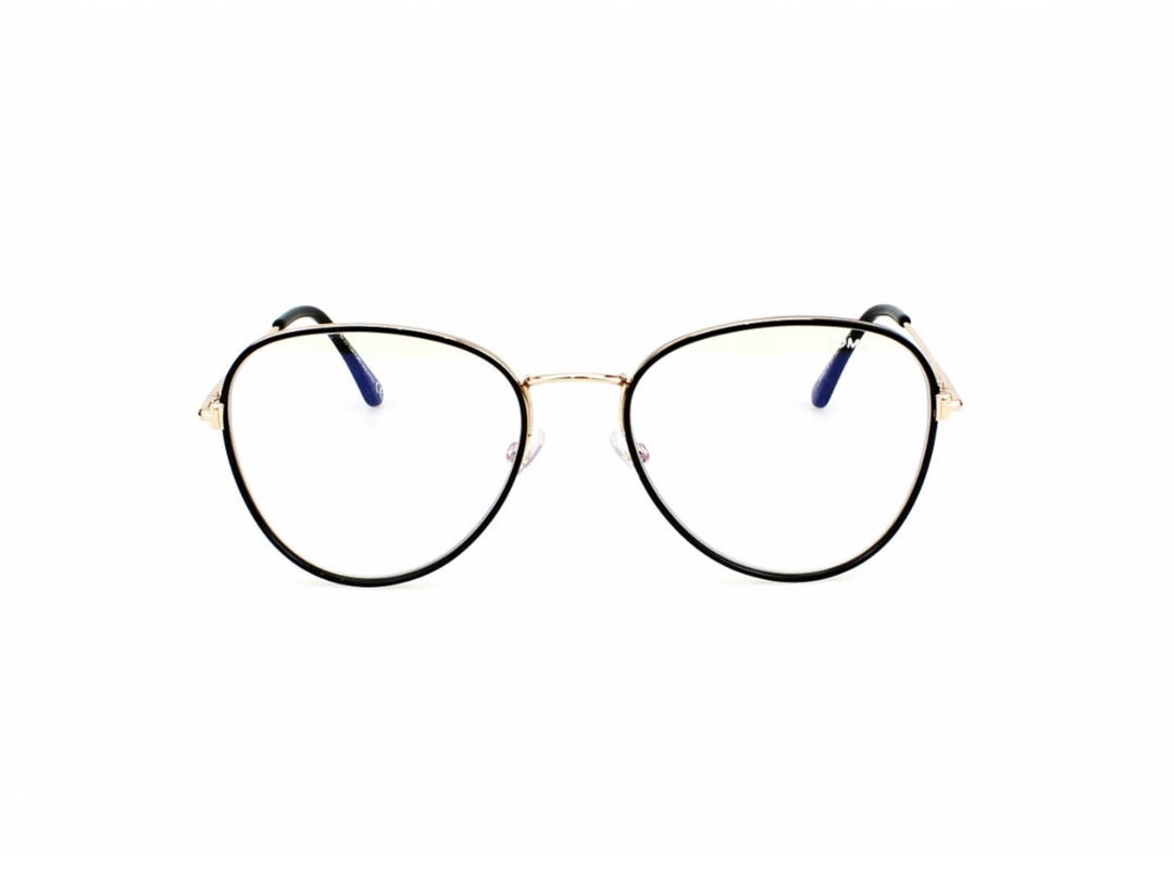Tom Ford Tom Ford TF-5631-B-001-54 Glasses In Black Acetate-Metal Frame With Clear Lenses