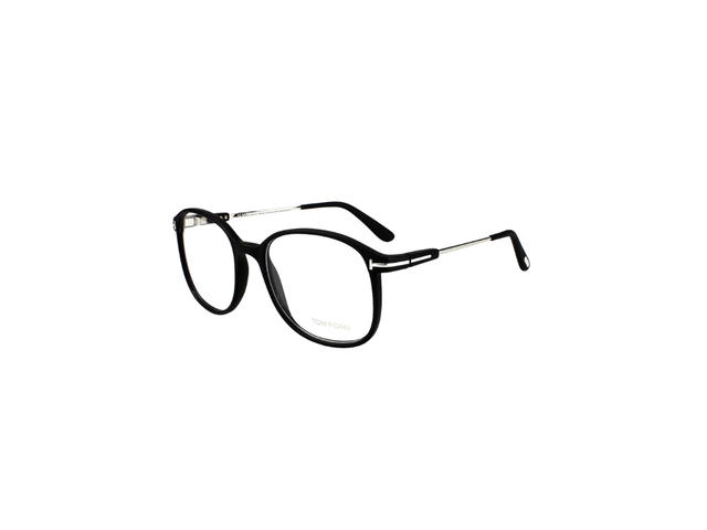 Tom Ford Tom Ford TF5238 Eyeglasses In Plastic Metal With Demo Lens Silver Black - view 3