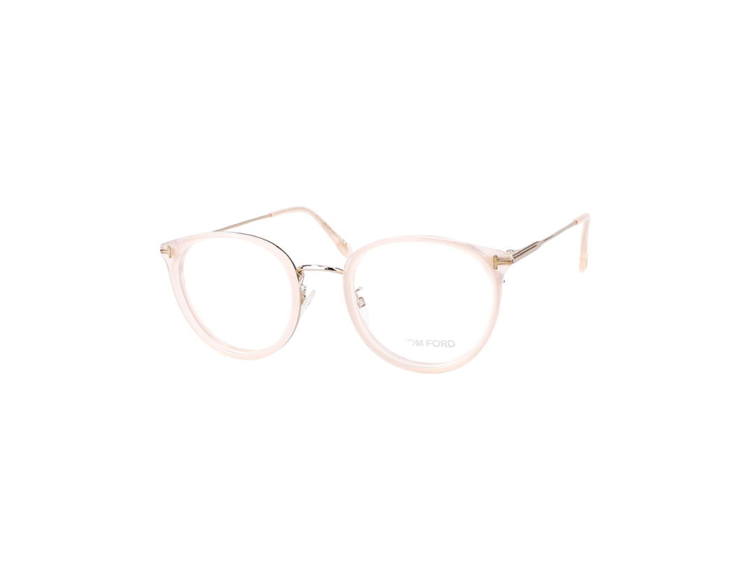 Tom Ford Tom Ford TF5567 Eyeglasses In Plastic Metal With Demo Lens Gold