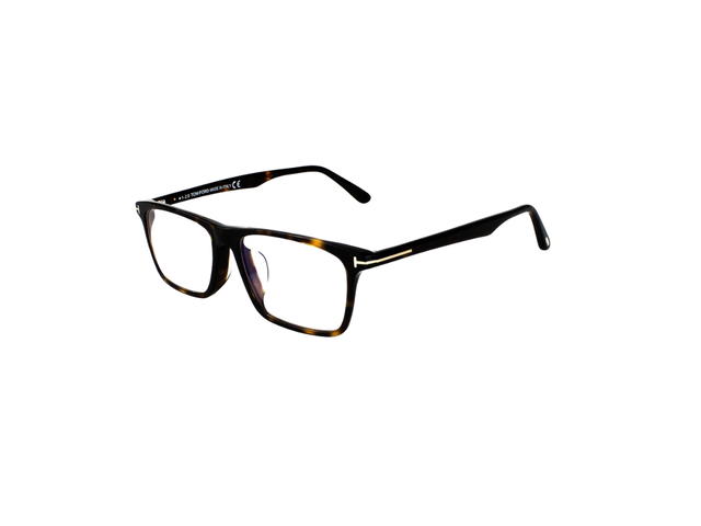 Tom Ford Tom Ford TF5681 Eyeglasses In Plastic With Demo Lens Dark Havana - view 3