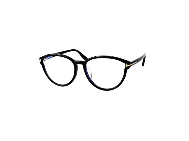 Tom Ford Tom Ford TF5706 Eyeglasses In Plastic With Demo Lens Black - view 1
