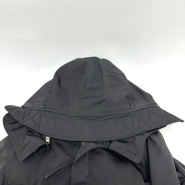 Tom Ford TOM FORD TFO637 WZIP Leather piping Hooded Apparel Mod coat Nylon Black - view 4