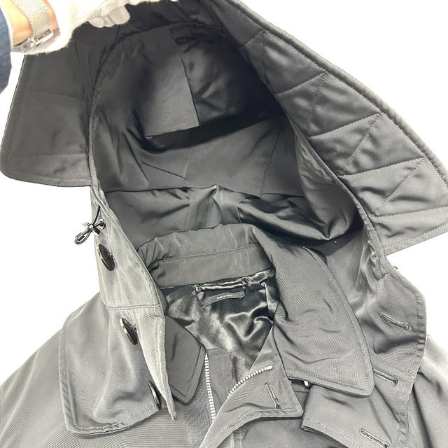 Tom Ford TOM FORD TFO637 WZIP Leather piping Hooded Apparel Mod coat Nylon Black - view 5