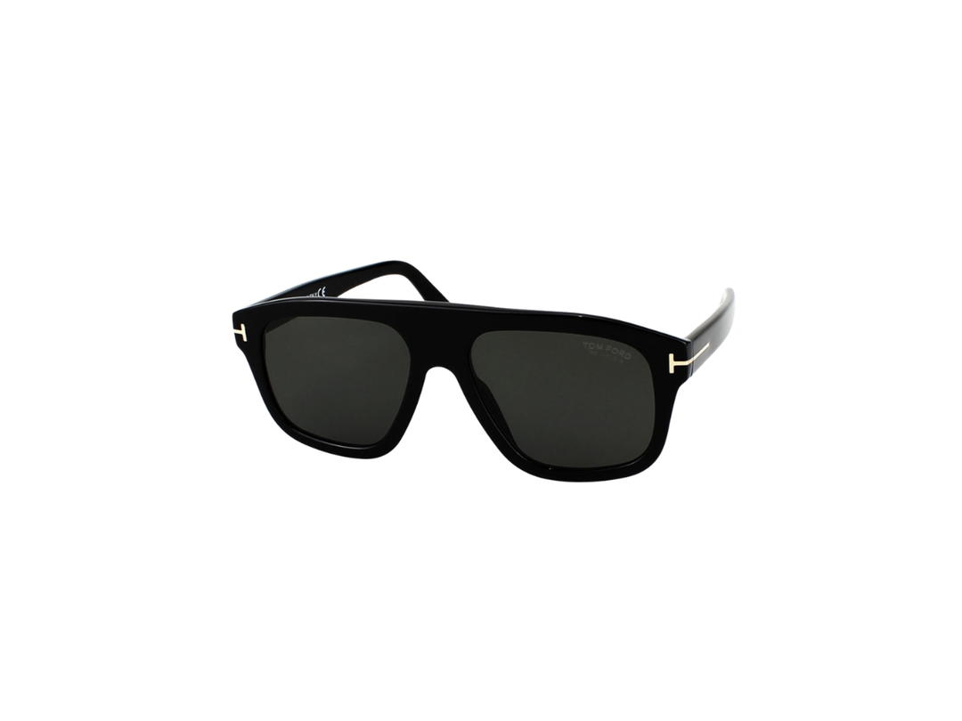 Tom Ford Tom Ford Thor Polarizde Sunglasses In Plastic With Grey Lens Black