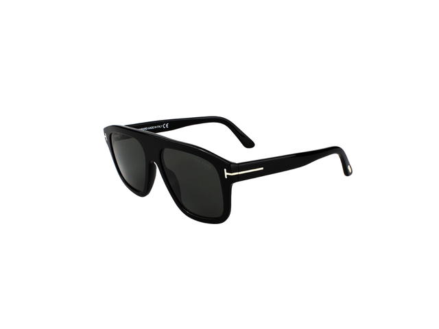 Tom Ford Tom Ford Thor Polarizde Sunglasses In Plastic With Grey Lens Black - view 3
