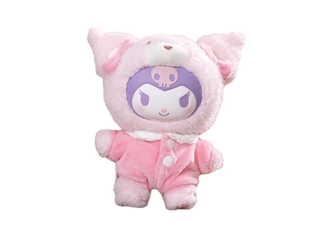Toptoy (เช็คการ์ด)Toptoy Kuromi Latte Peach Berry Color Variant Plush Hangers