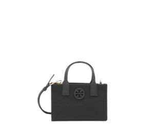 Buy Tory Burch  Ella Mini Tote In Polyester Satin With Top Handles Black at Sasom – Authentic and Ready to Ship