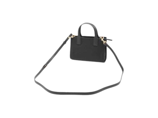 Tory Burch Tory Burch  Ella Mini Tote In Polyester Satin With Top Handles Black - view 2