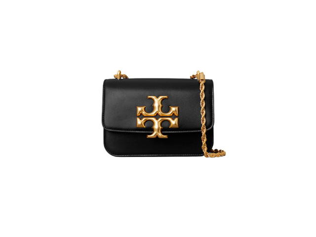 Tory Burch Tory Burch Eleanor Small Bag In Italian Leather With Gold Hardware Black - view 1