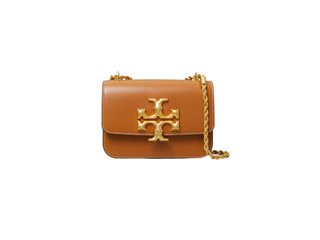 Tory Burch Tory Burch Eleanor Small Bag In Italian Leather With Gold Hardware Whiskey - view 1