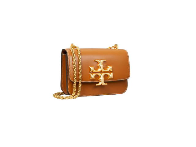 Tory Burch Tory Burch Eleanor Small Bag In Italian Leather With Gold Hardware Whiskey - view 2